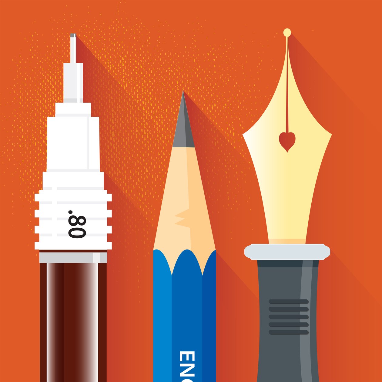 Antiguos instrumentos de dibujo (digital) de Nick Diggory