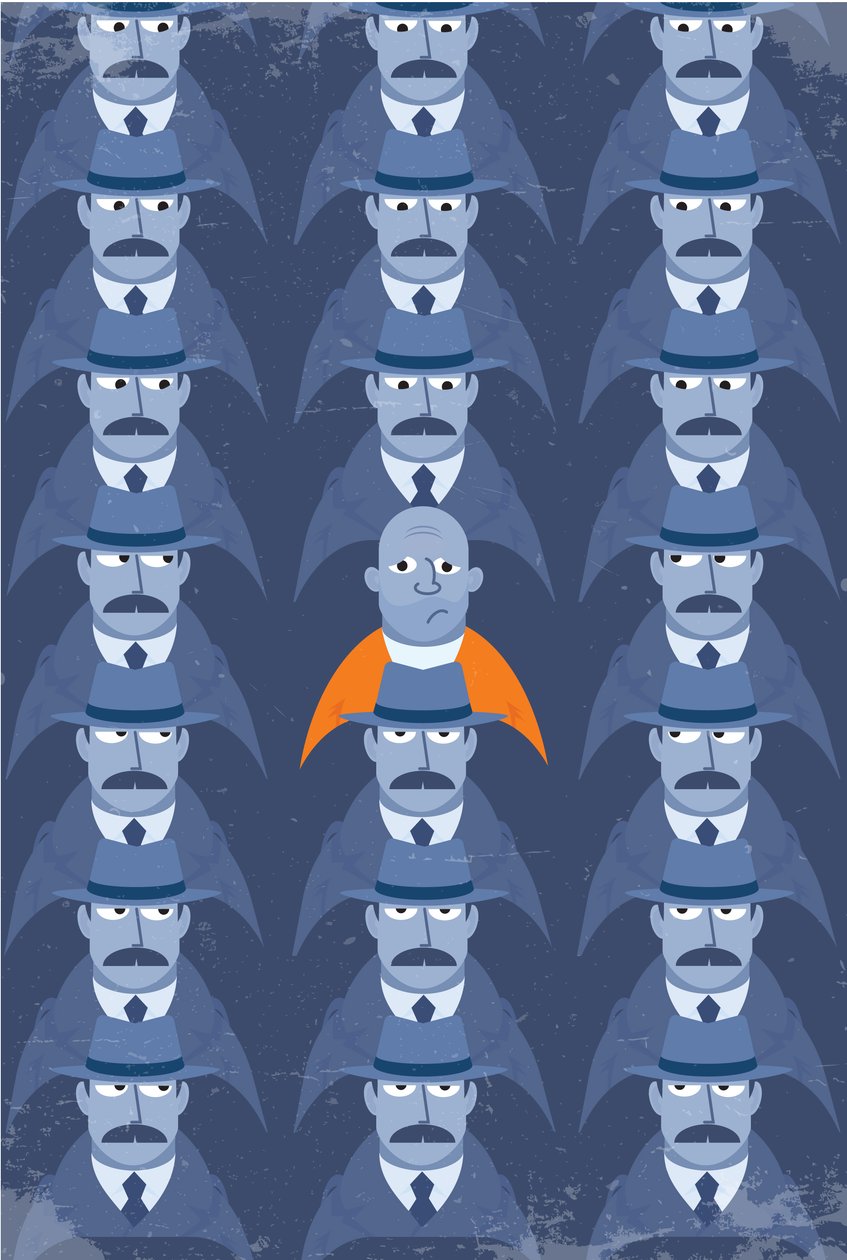 Observando a los detectives, 2015 (digital) de Nick Diggory