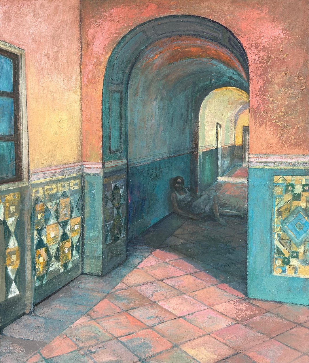 Corredor de Granada, 2018-23 (óleo sobre tabla) de Nick Williams