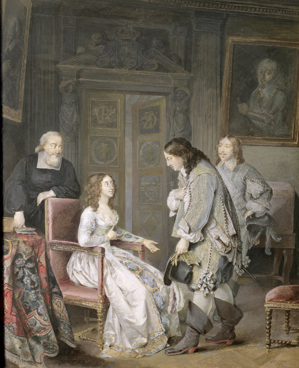 Reina Cristina de Suecia y Karl X Gustav de Suecia, 1793 de Niclas II Lafrensen