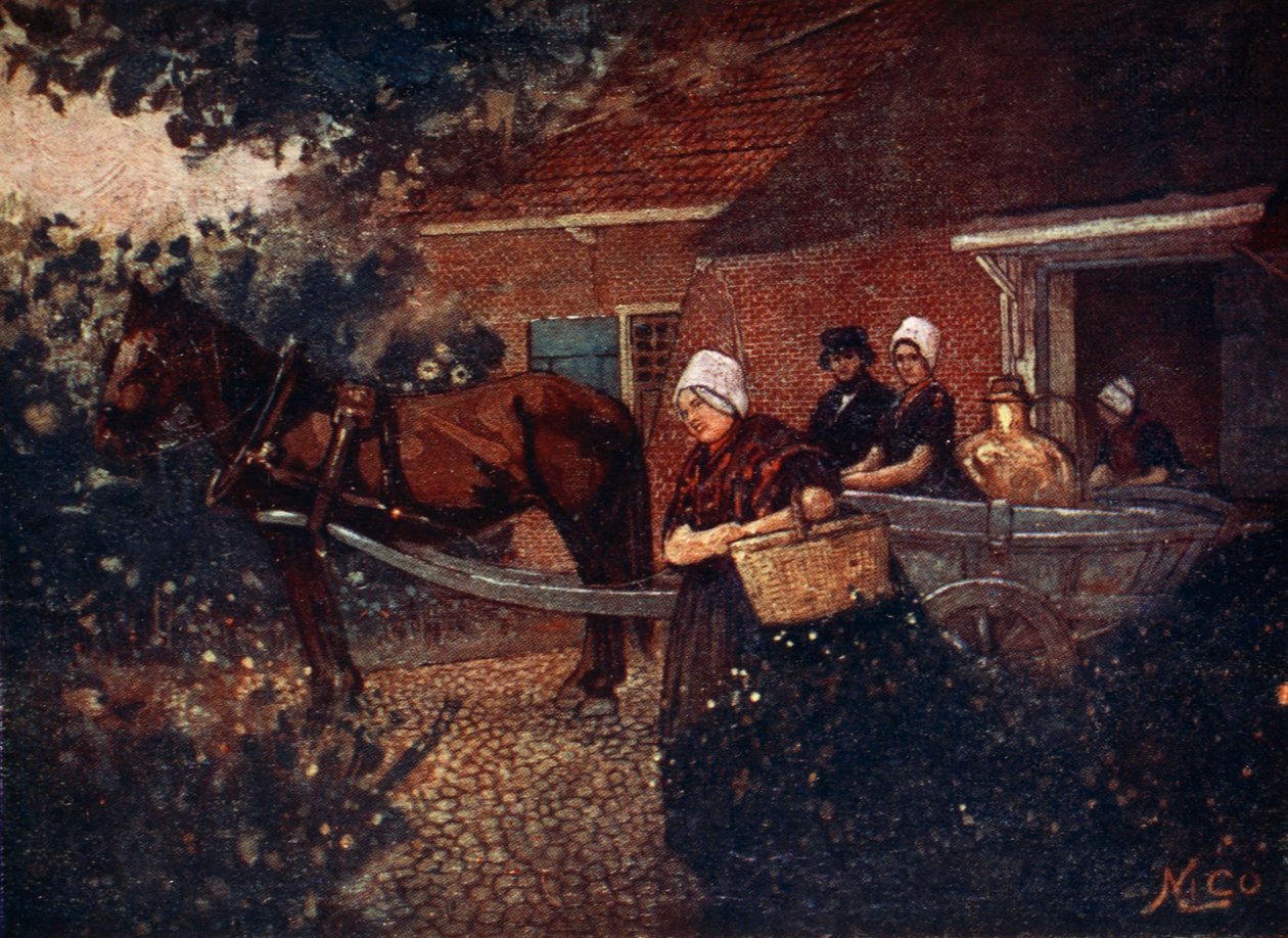 Un Carro de Leche de Walcheren, 1904 de Nico Jungman