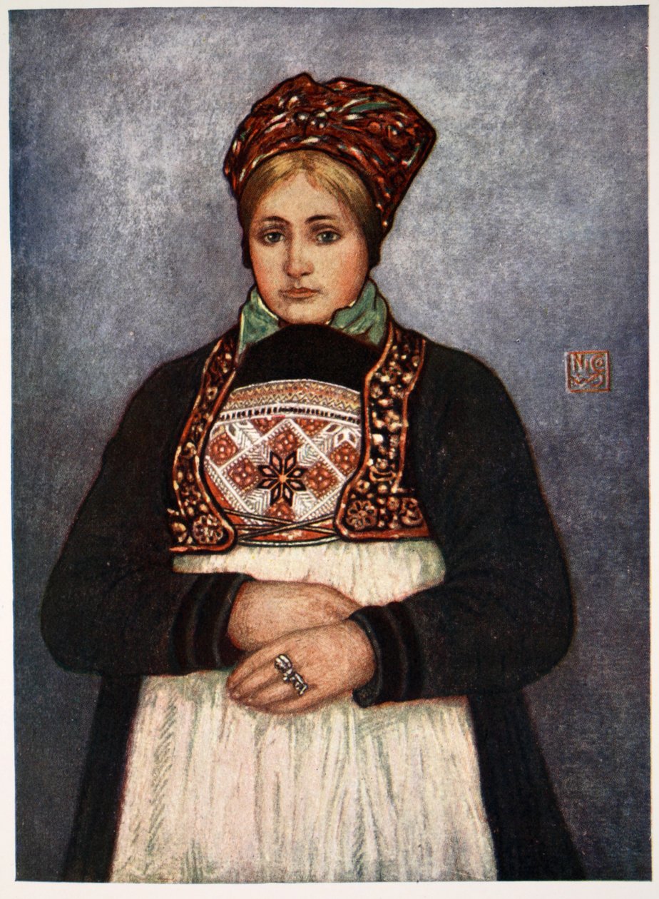 Chica del campo, Distrito de Bergen, 1905 de Nico Jungman