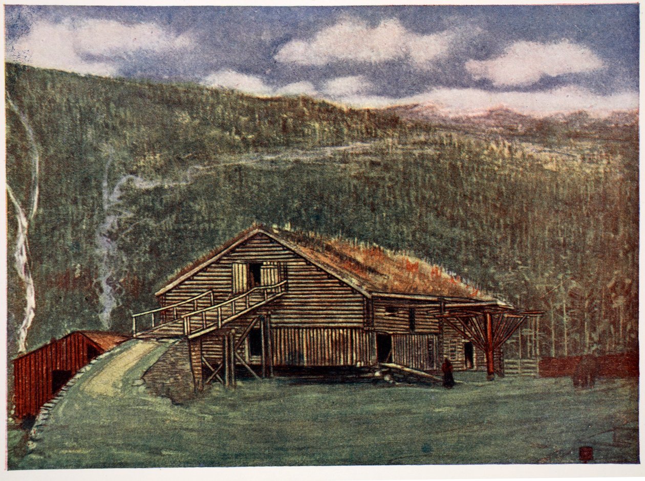 Casa de campo y molino en Gjoba, 1905 de Nico Jungman