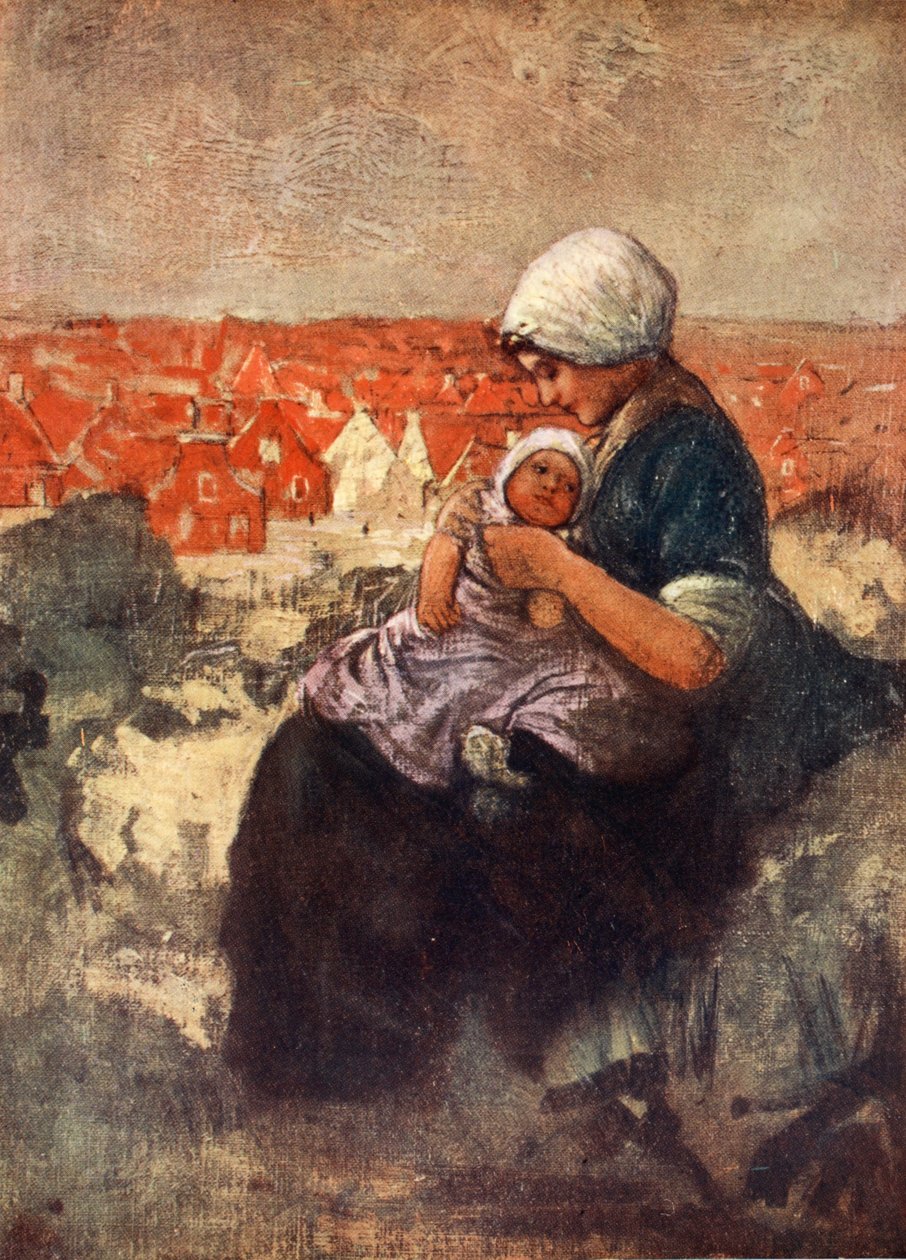 Madre e hijo de Scheveningen, 1904 de Nico Jungman