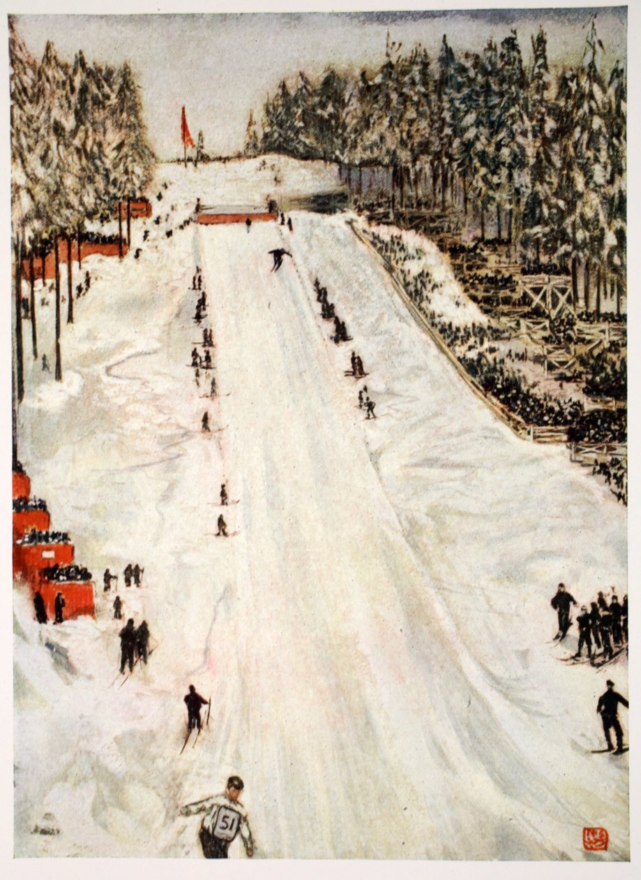 Deportes de esquí, 1905 de Nico Jungman