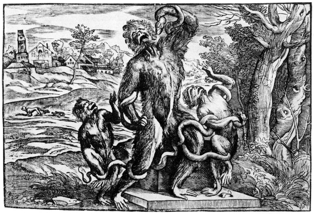 Caricatura del grupo Laocoonte, 1937 de Nicolò Boldrini