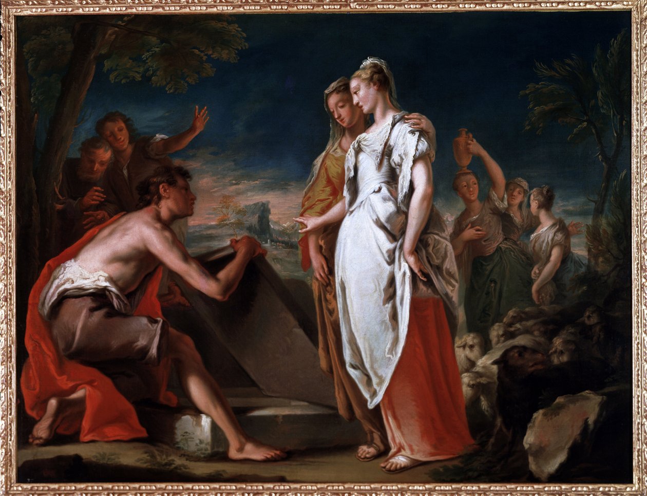 Encuentro de Jacob y Raquel de Nicolò Grassi