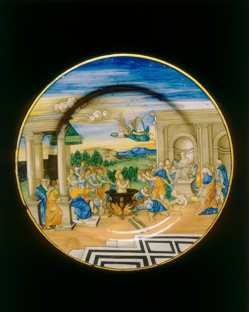 Martirio de Santa Cecilia de Nicolò Pellipario