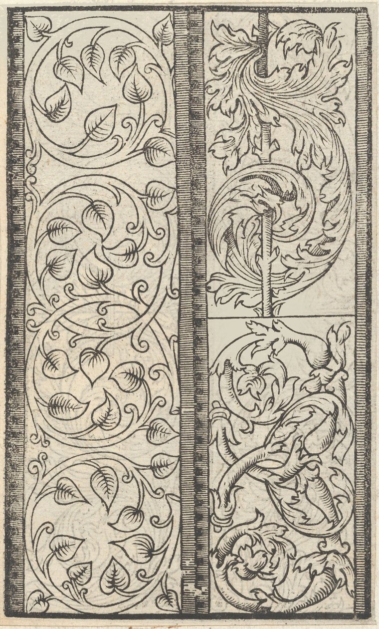 Esemplario di lavori, página 6 recto, agosto de 1529 de Nicolò Zoppino