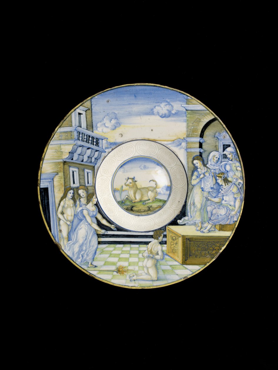 La calumnia de Apeles, siglo XV de Nicola da Urbino