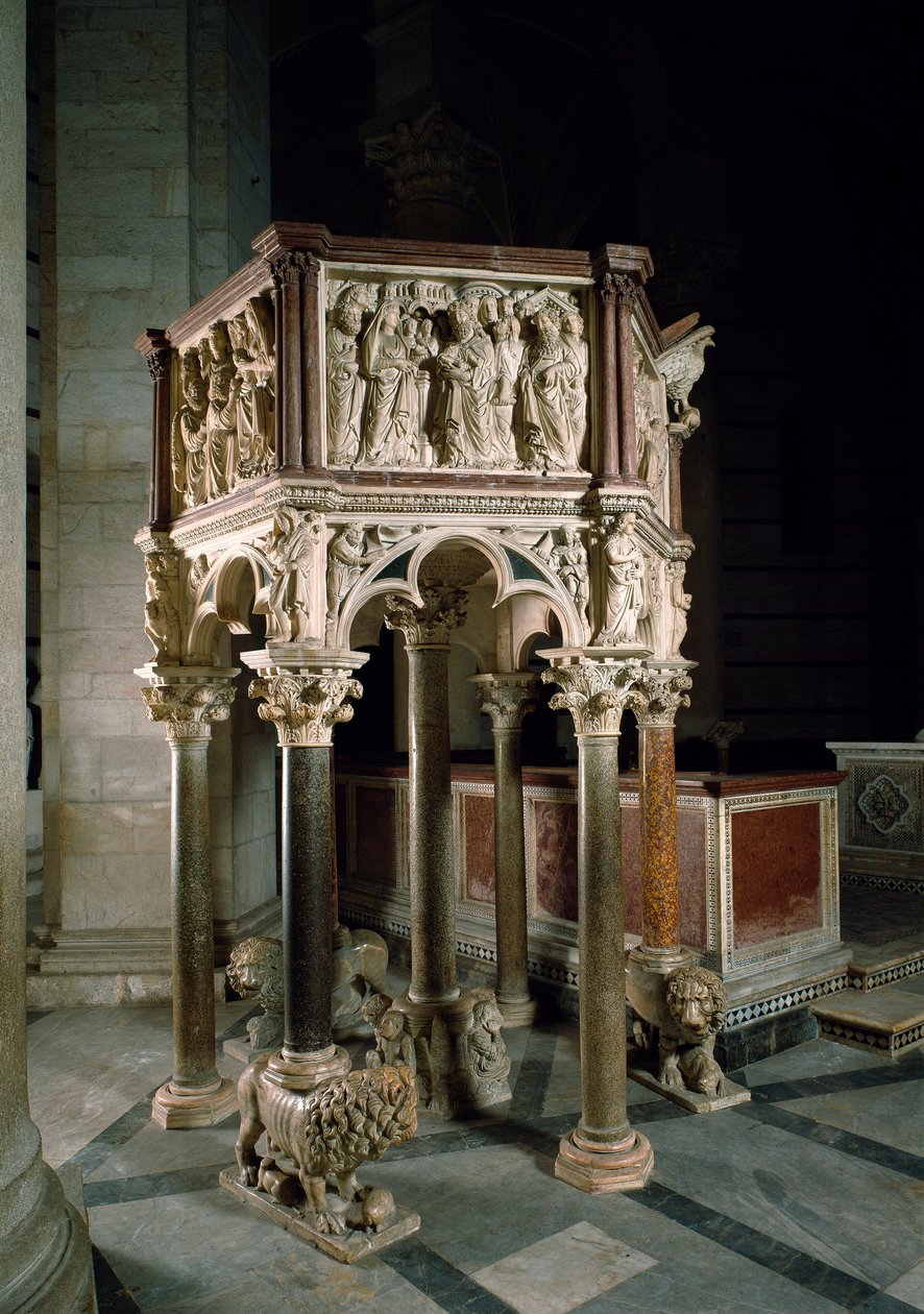 Púlpito del Baptisterio de San Juan de Nicola Pisano