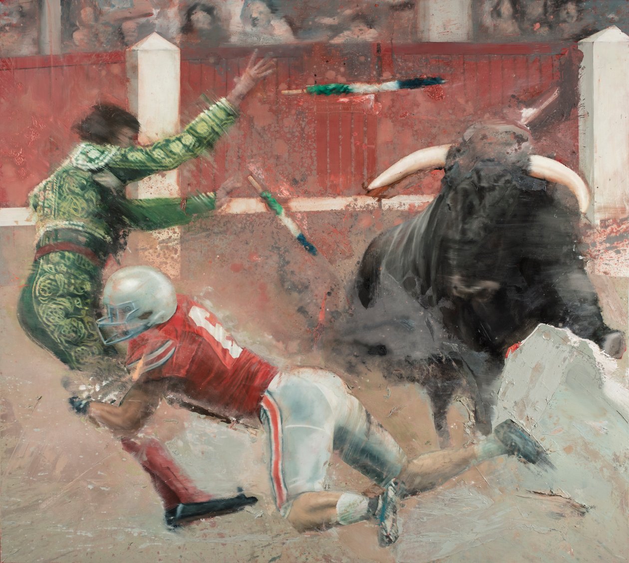Corrida II, 2018 (óleo sobre lienzo) de Nicola Pucci