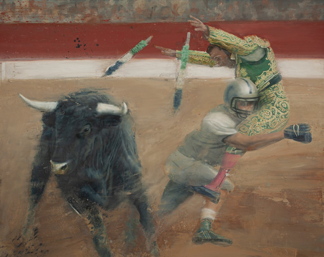 Corrida I, 2016 (óleo sobre lienzo) de Nicola Pucci