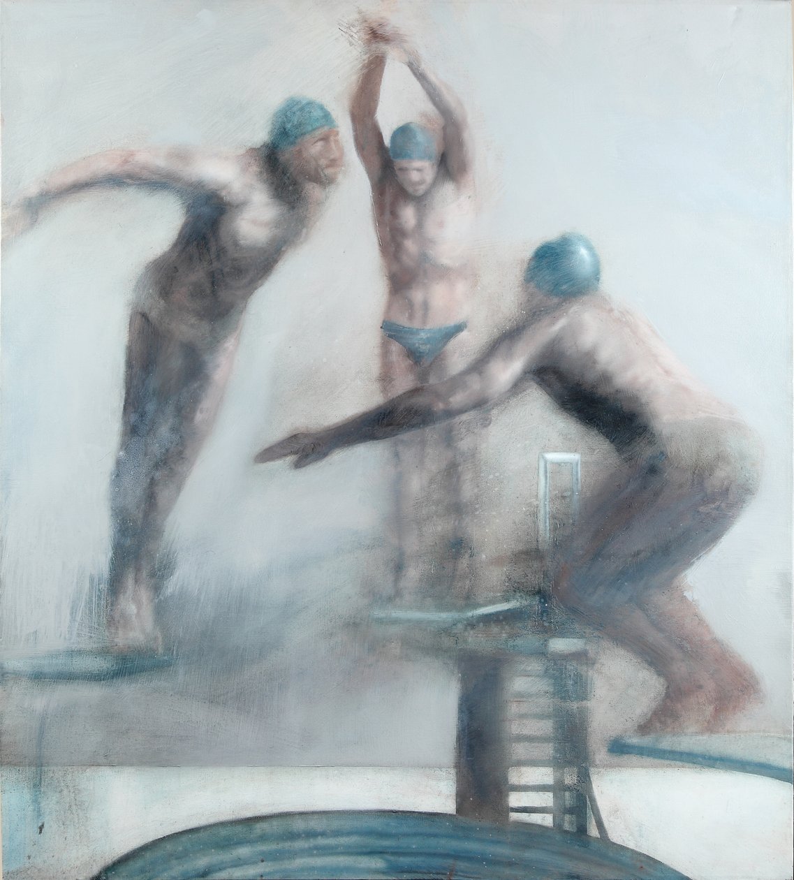 Buceadores, 2012 (óleo sobre lienzo) de Nicola Pucci