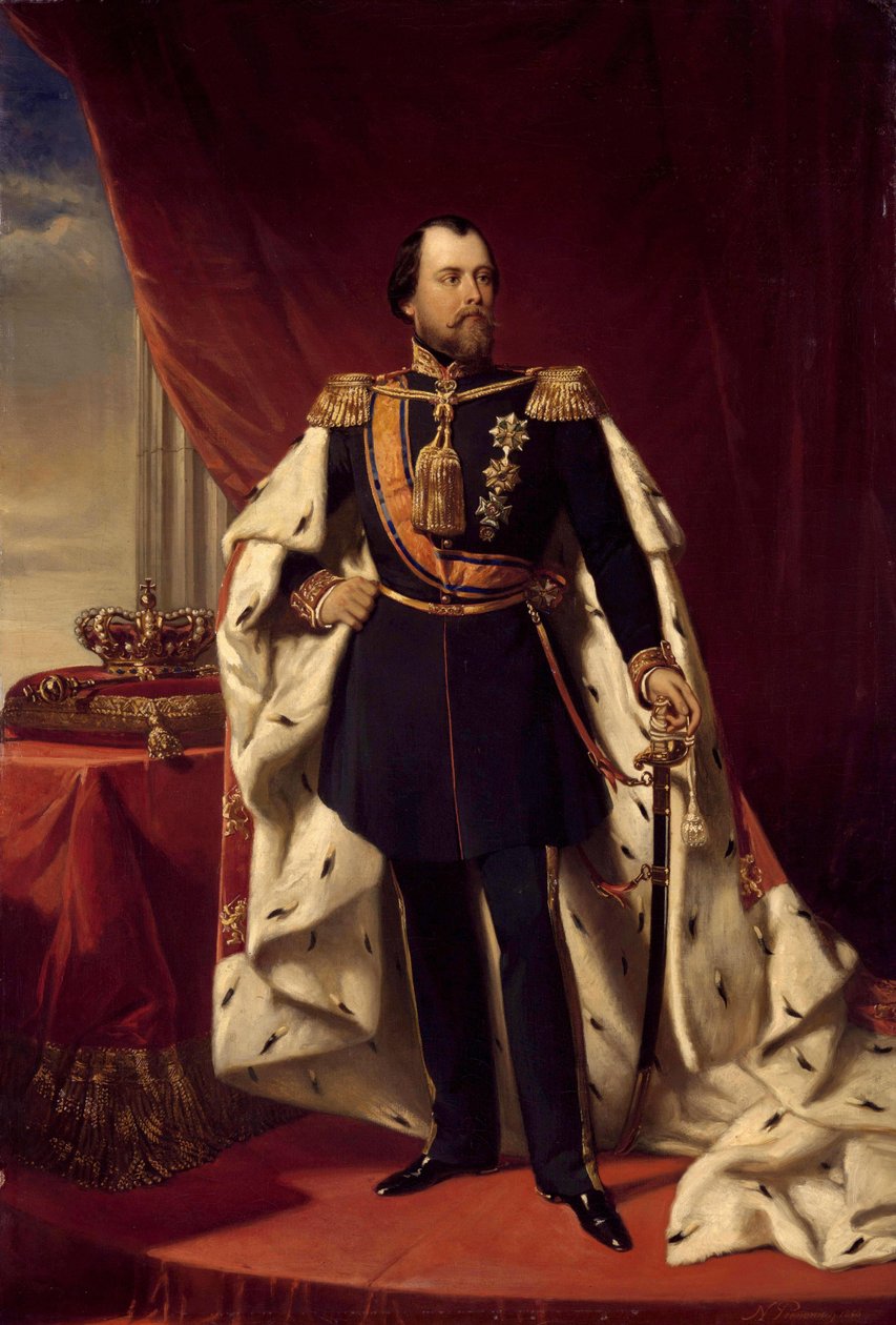 Retrato de Guillermo III, Rey de los Países Bajos de Nicolaas Pieneman
