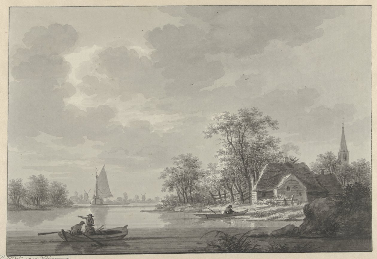 El pueblo de Capelle aan de IJssel de Nicolaas Wicart