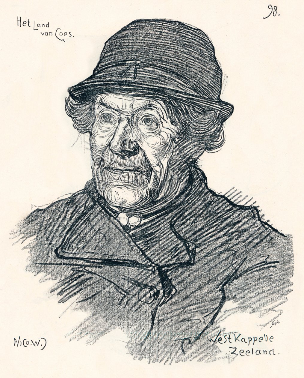 Boceto de Nico Jungmann, c. 1900 de Nicolaas Wilhelm Jungmann
