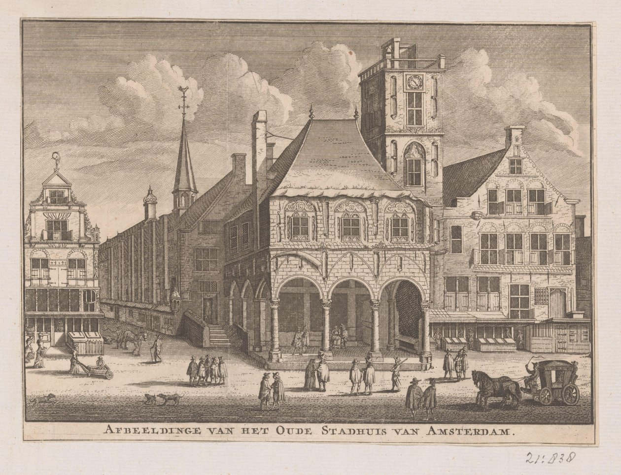 Vista del Antiguo Ayuntamiento de Ámsterdam
Vista del Antiguo Ayuntamiento de Ámsterdam (título en el objeto) de Nicolaas ten Hoorn