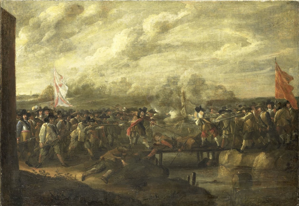 Escaramuza de infantería en la Guerra de los Ochenta Años de Nicolaas van Eyck (II) (attributed to)