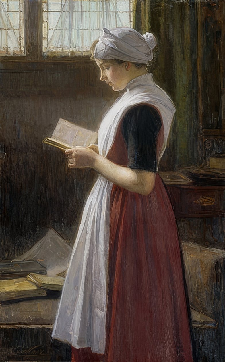 Huérfana de Ámsterdam. Alrededor de 1890-1910 de Nicolaas van der Waay