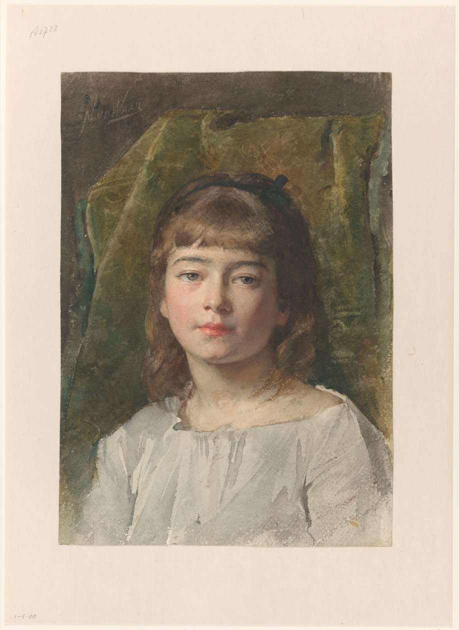 Retrato de una chica desconocida de Nicolaas van der Waay