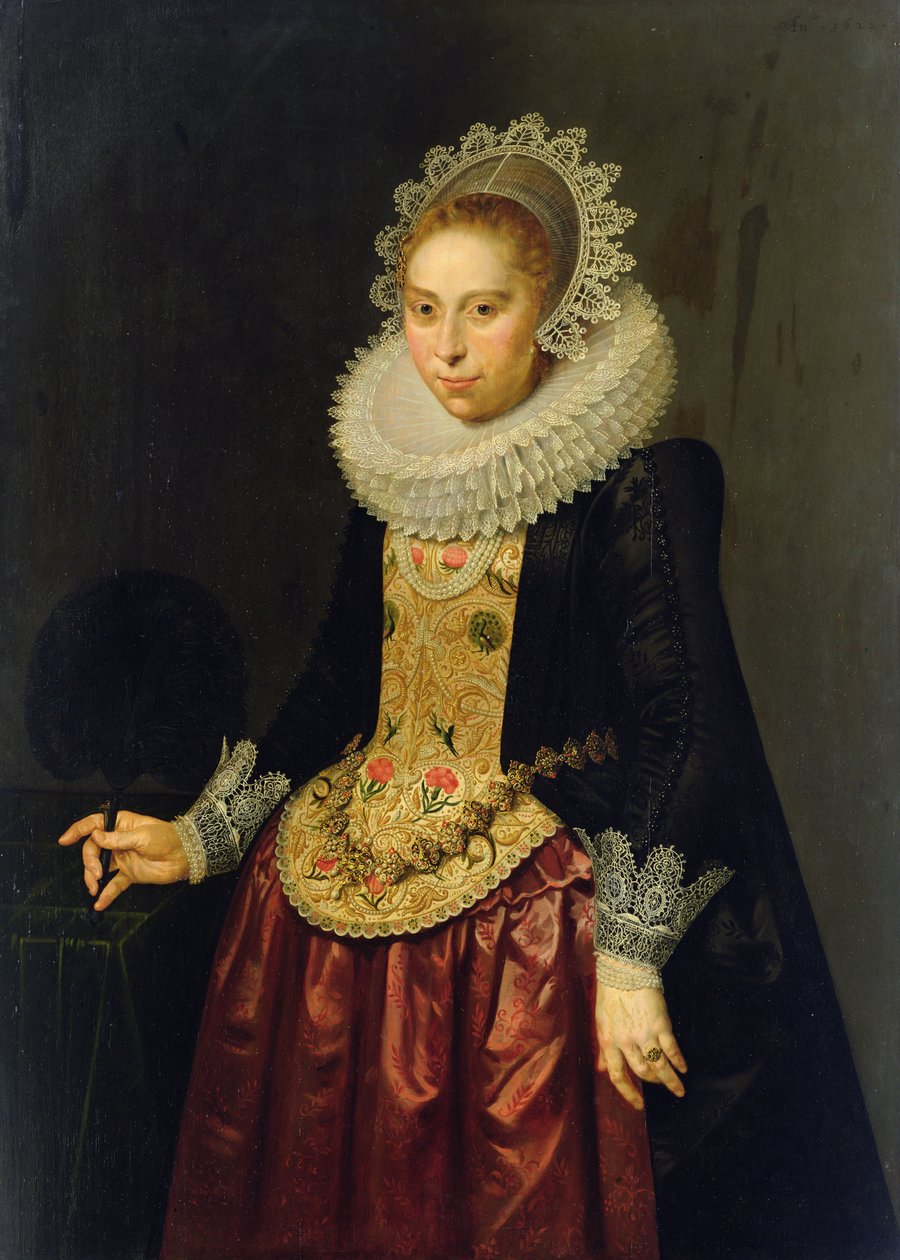 Retrato de una joven dama, 1622 de Nicolaes Eliasz