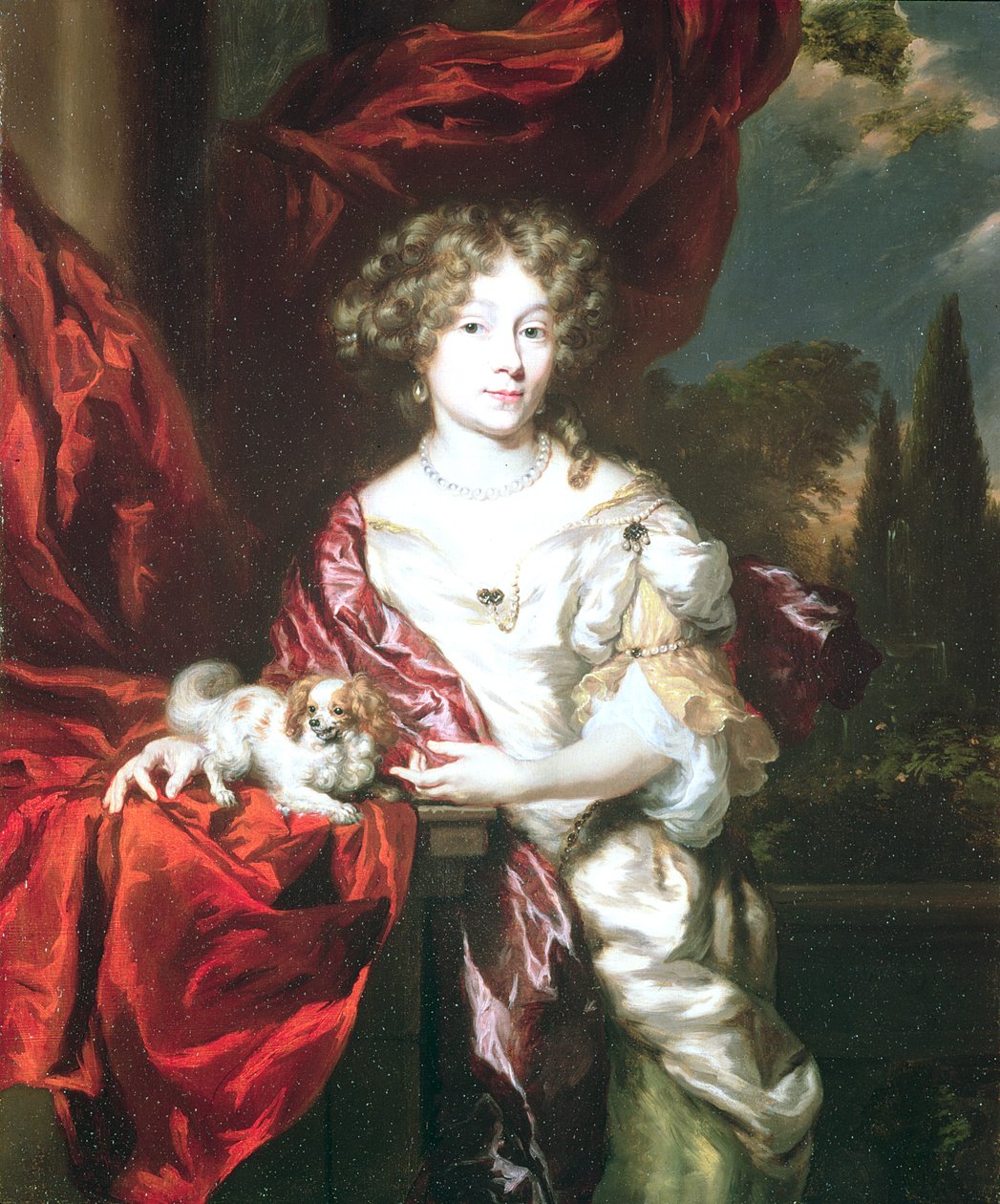 Retrato de una dama, 1677 de Nicolaes Maes