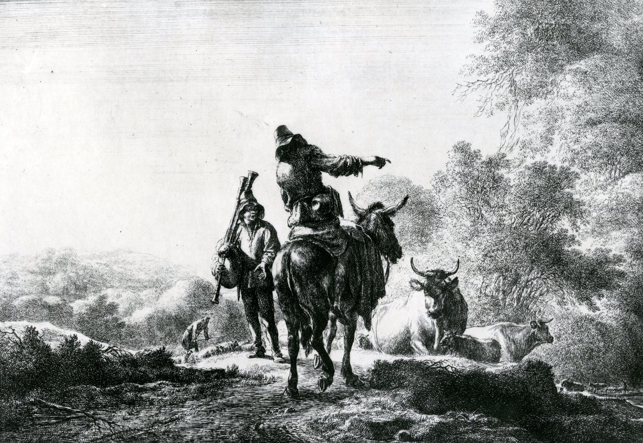 El gaitero de Nicolaes Pietersz. Berchem