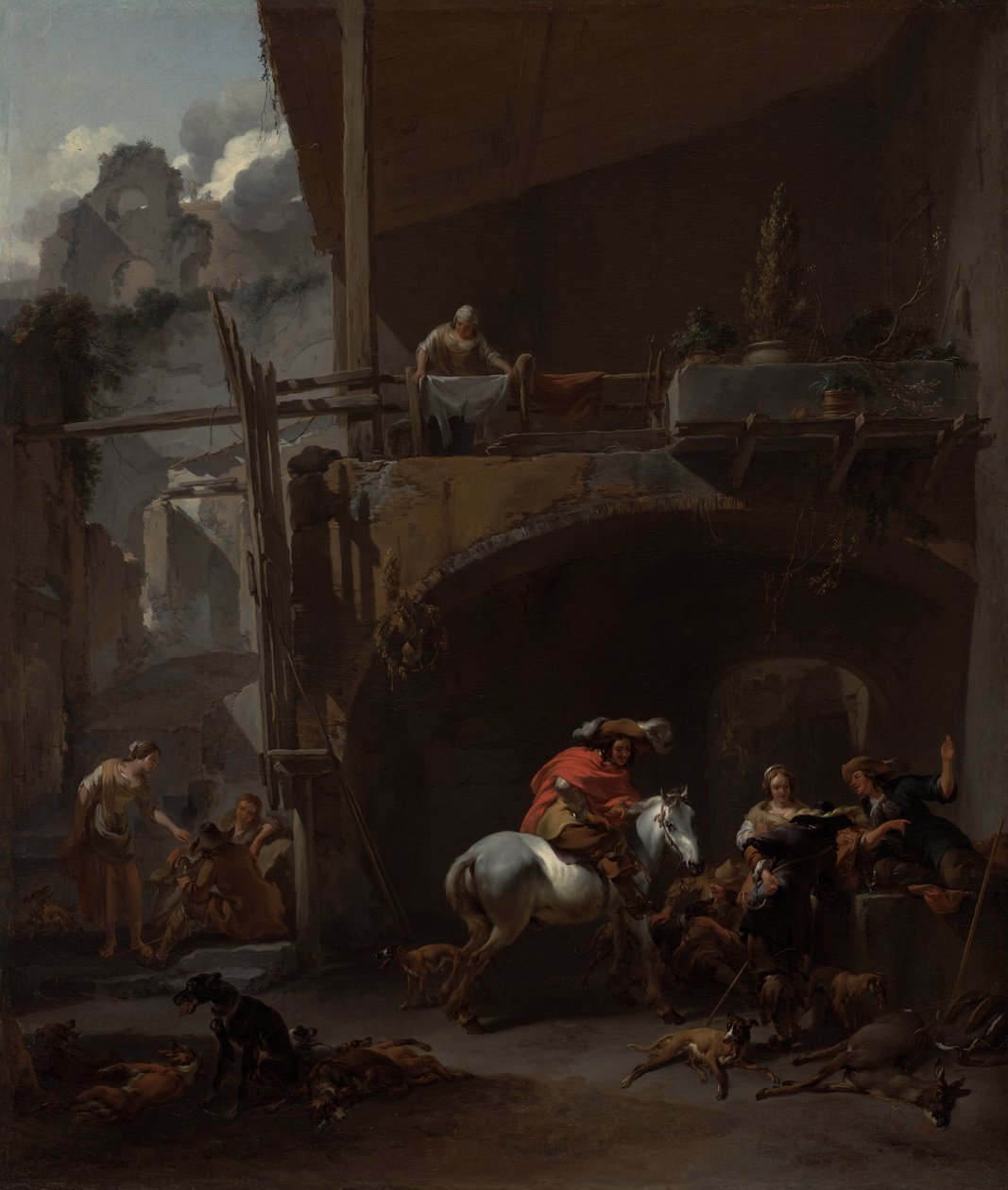 El Regreso de la Caza de Nicolaes Pietersz. Berchem
