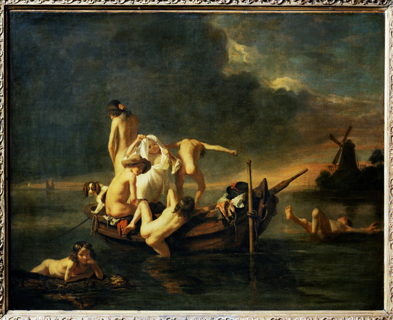 La Beignade - El baño ... de Nicolaes (follower of) Maes