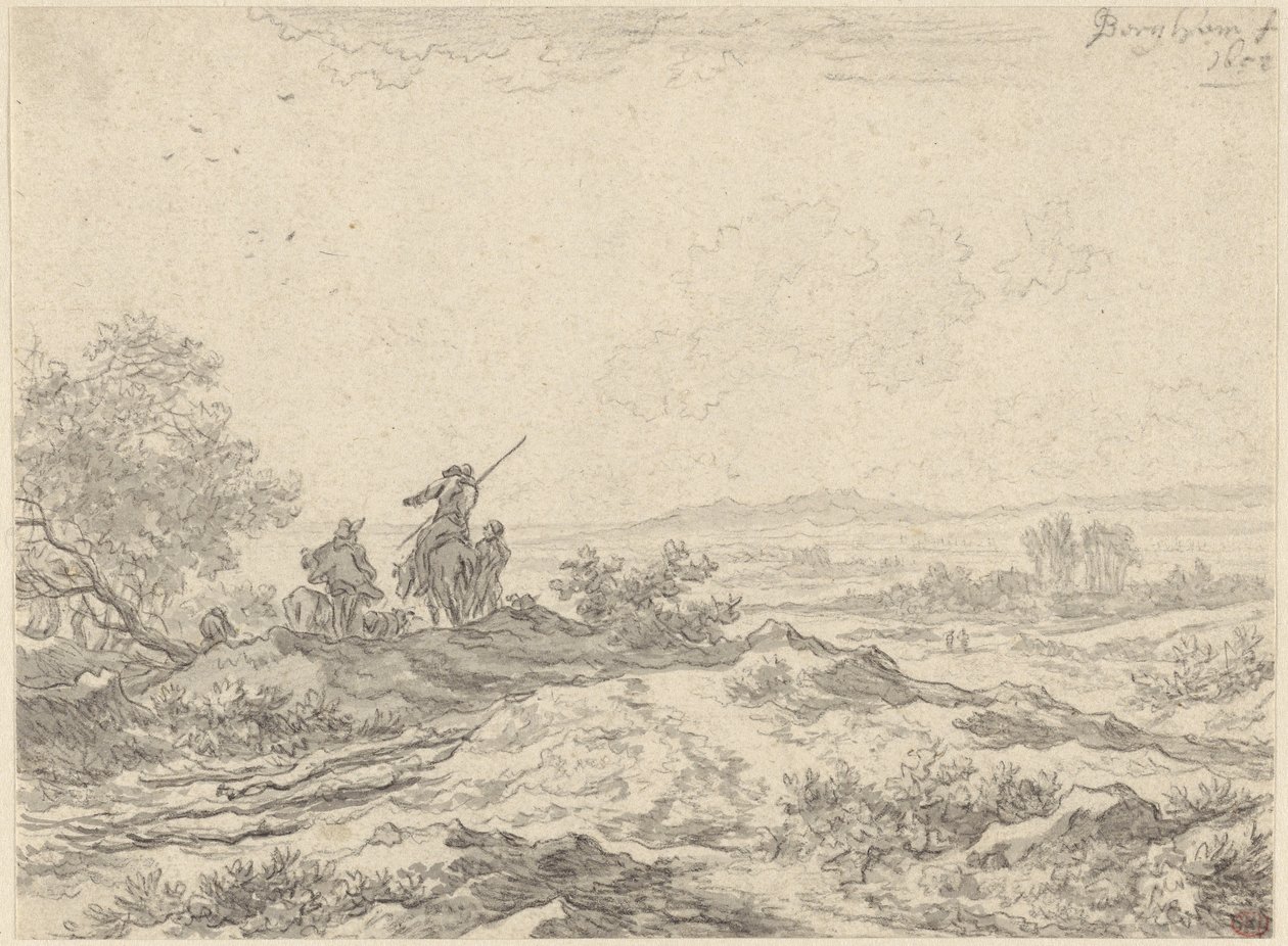 Paisaje dunar con pastores de Nicolaes Berchem
