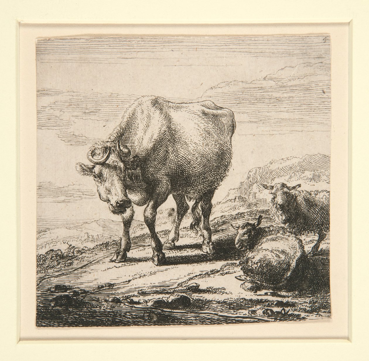 El Conjunto de las Vacas, con la Lechera de Nicolaes Berchem