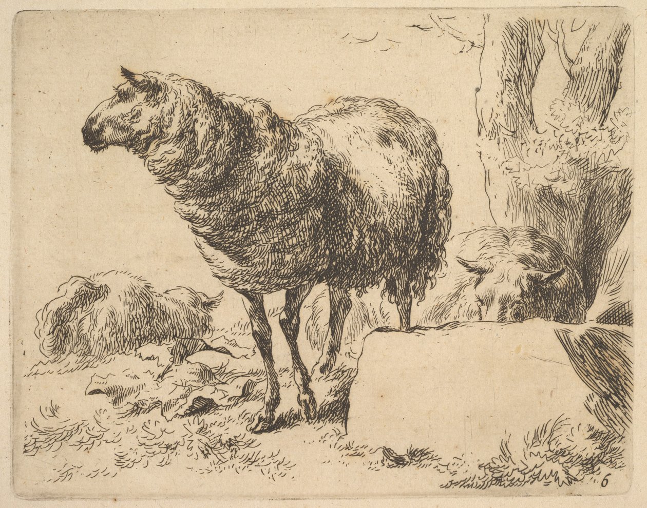 de El conjunto de ovejas de Nicolaes Berchem