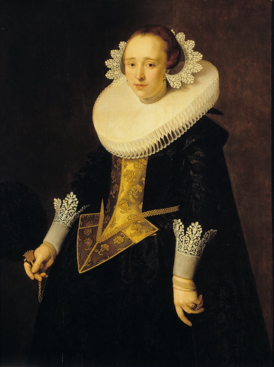 Retrato de una mujer de 22 años, 1628 de Nicolaes Eliasz. Pickenoy
