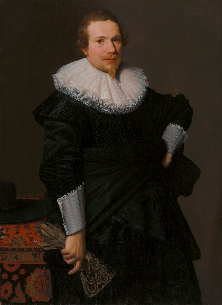 Retrato de un hombre de 24 años de Nicolaes Eliasz. Pickenoy