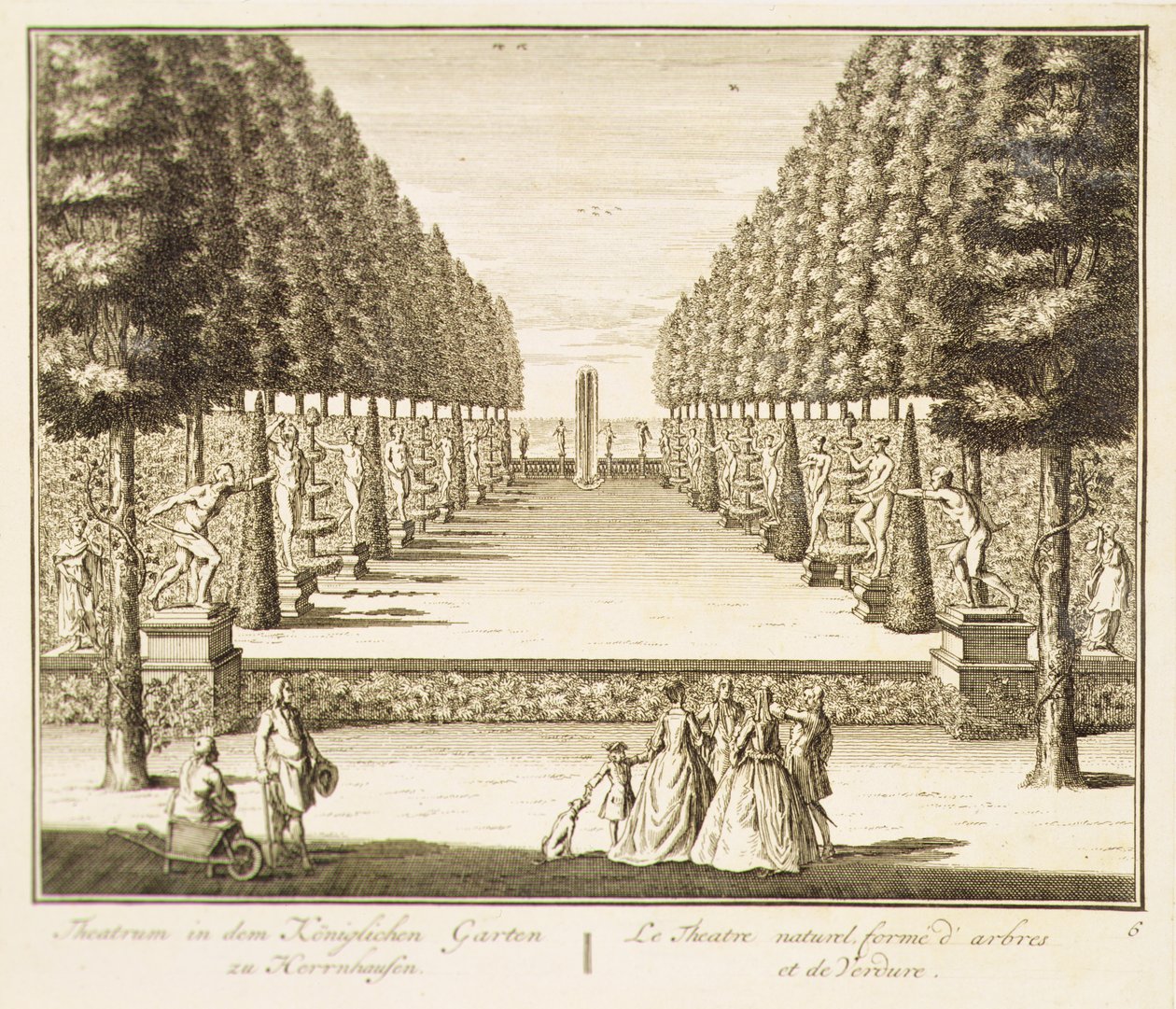 Teatro natural de árboles y setos de Nicolaes Jansz  Visscher