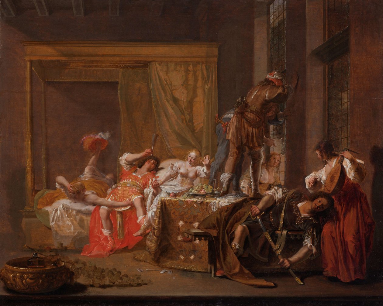 Escena de las Bodas de Mesalina y Cayo Silio
Mesalina y Silio antes del regreso de Claudio ? de Nicolaes Knüpfer