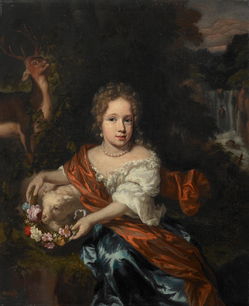 Holandés: Retrato de una chica desconocida Retrato de una chica desconocida de Nicolaes Maes