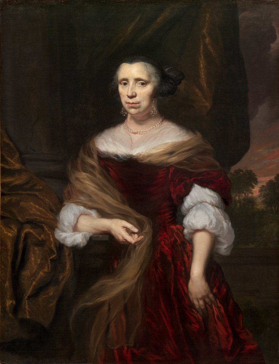 Retrato de una dama de Nicolaes Maes