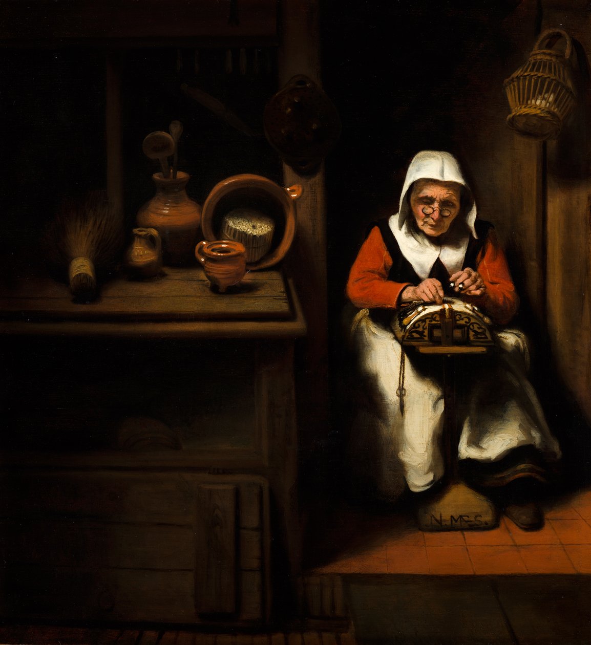 La vieja encajera de Nicolaes Maes
