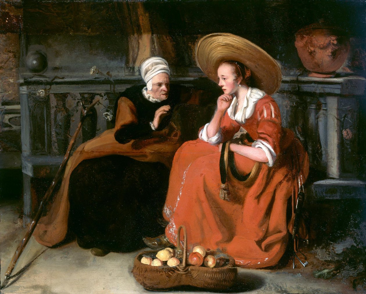 Vertumno y Pomona de Nicolaes Maes