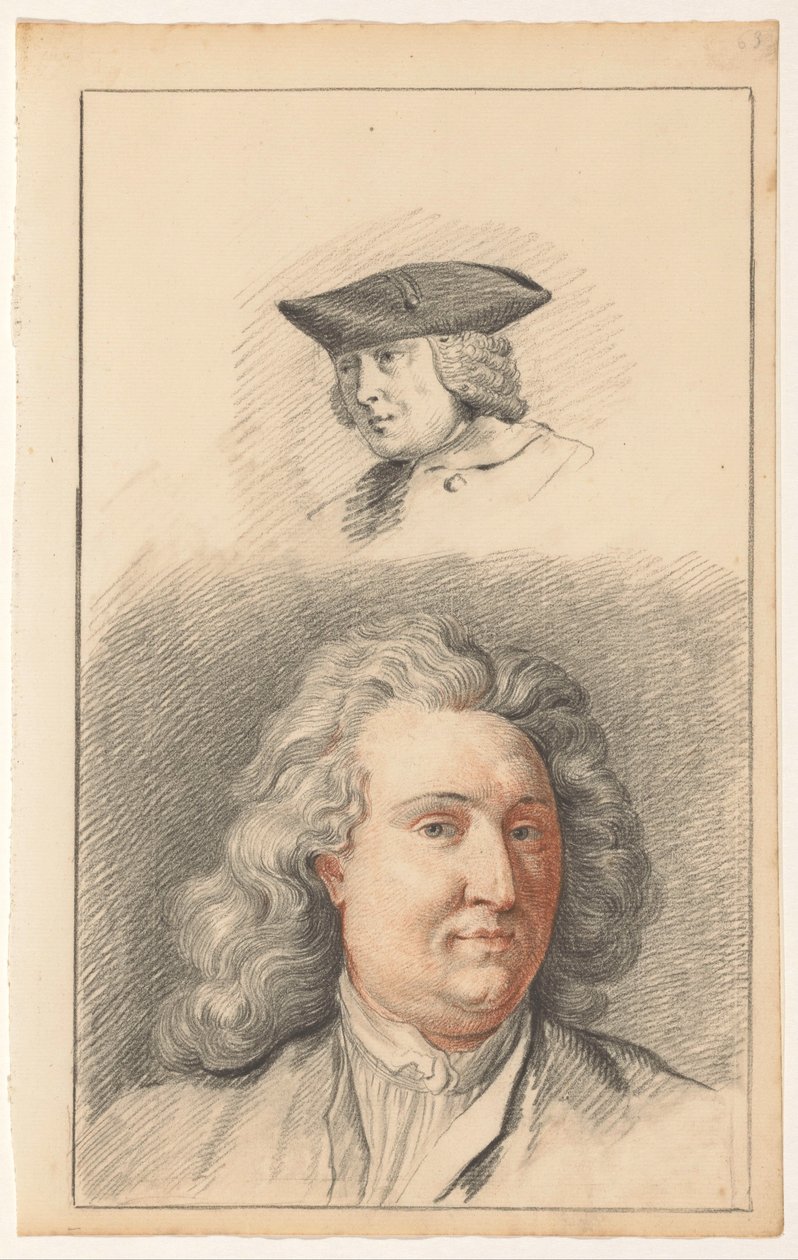 Las cabezas de dos hombres de Nicolaes Muys