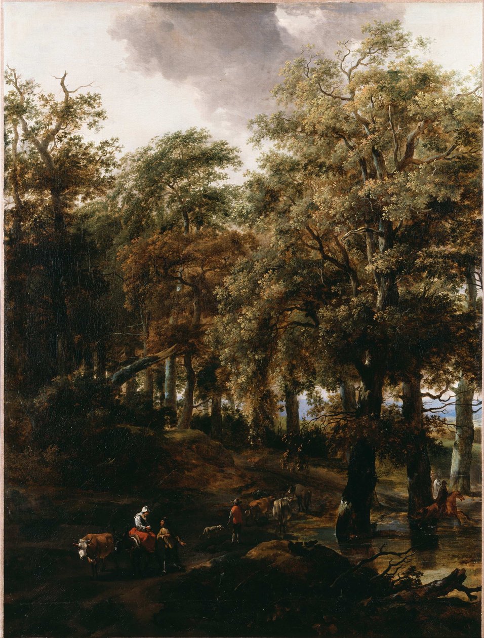 Un camino a través de un bosque de Nicolaes Pietersz. Berchem