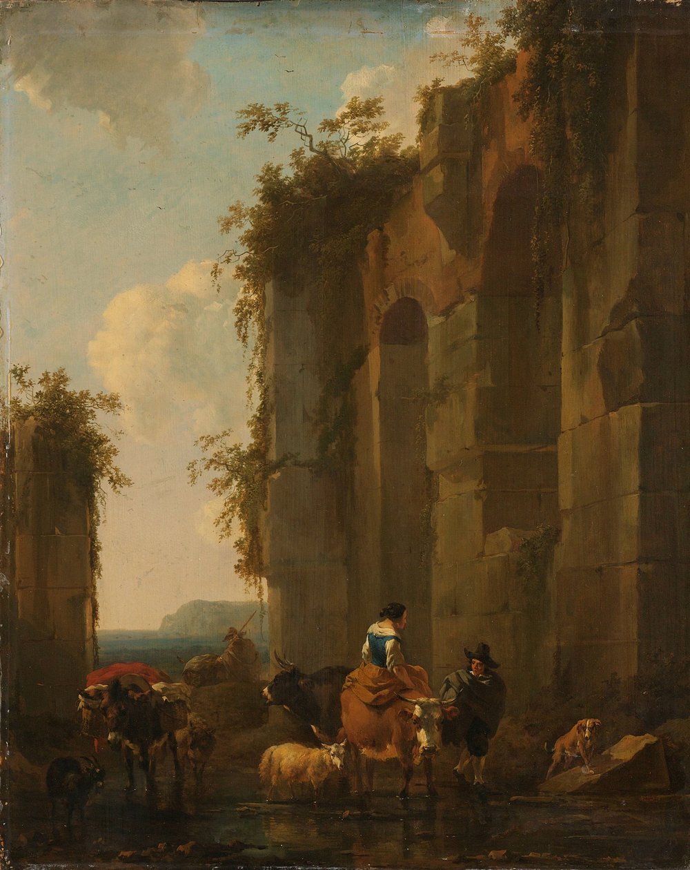 Ruinas en Italia de Nicolaes Pietersz Berchem