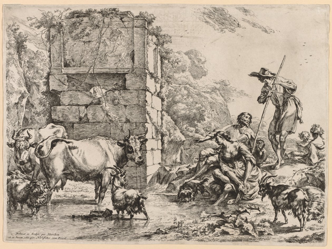 El abrevadero de Nicolaes Pietersz. Berchem