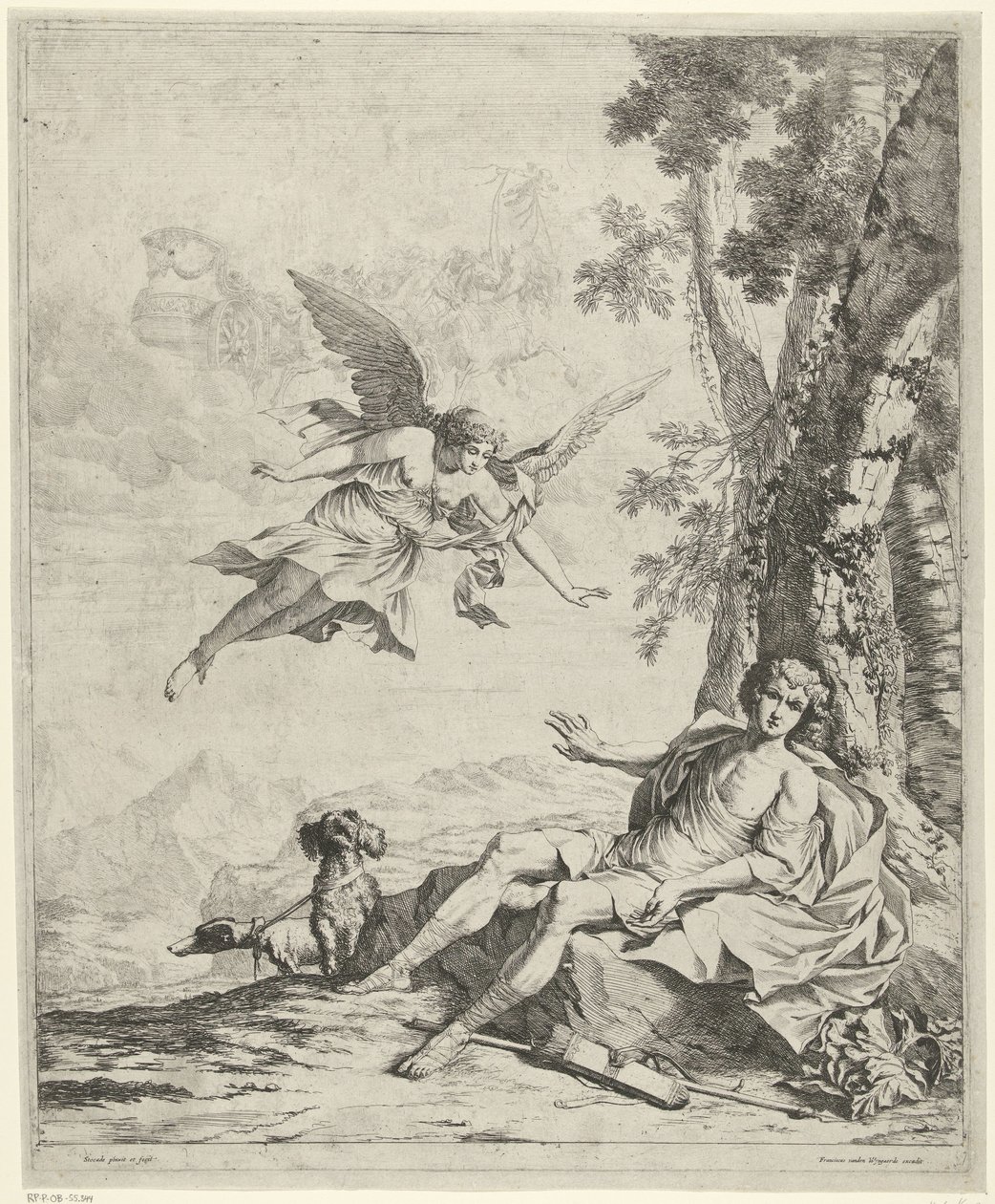 Aurora en Céfalo Furgoneta de techo Cephalus de Nicolaes Van Helt Stockade