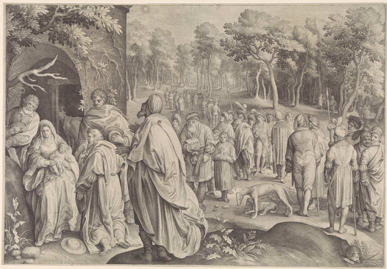 Adoración de los Reyes de Nicolaes de Bruyn