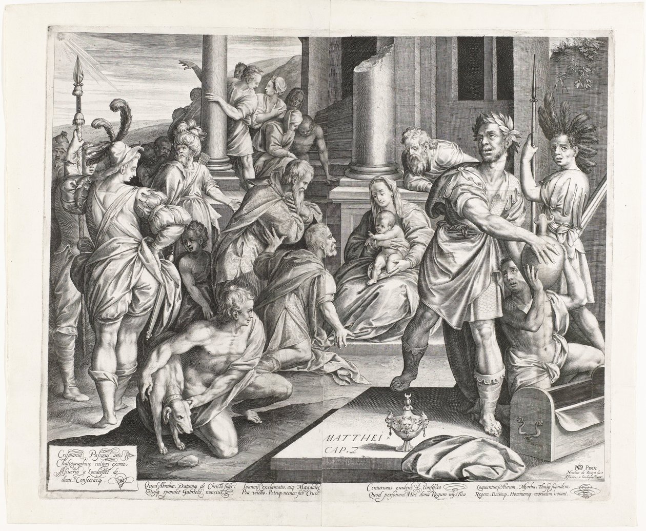 Adoración de los Reyes de Nicolaes de Bruyn