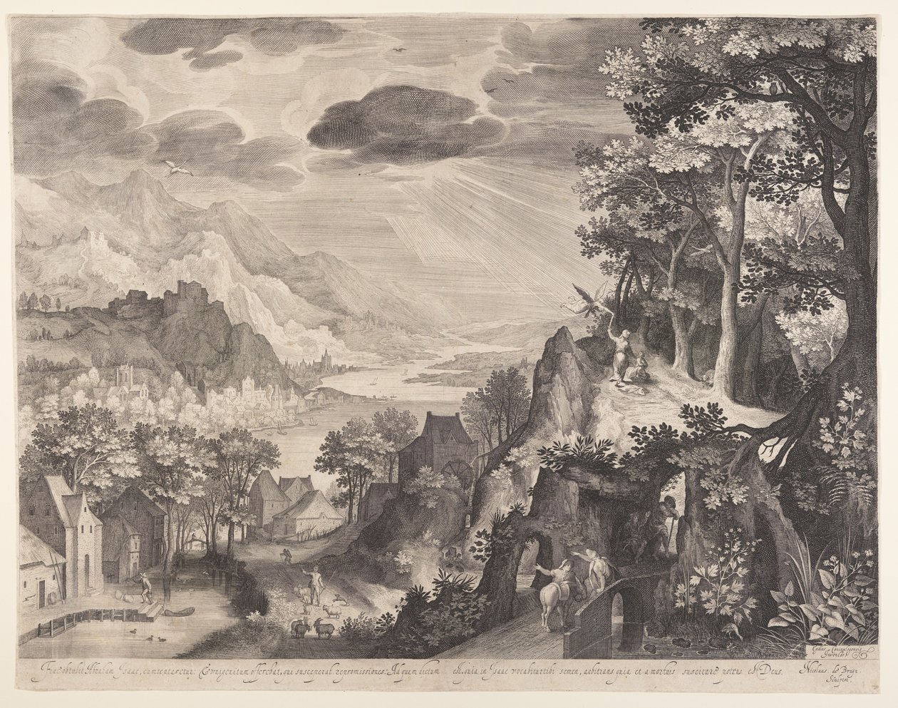 El sacrificio de Abraham de Nicolaes de Bruyn