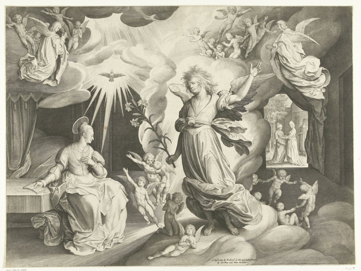 Anunciación de Nicolaes de Bruyn